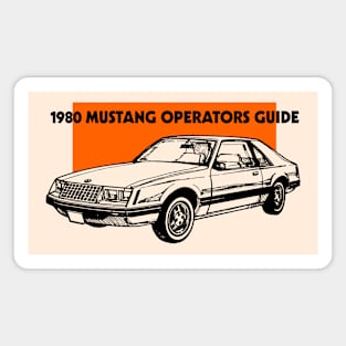 1980 FORD MUSTANG OWNERS HANDBOOK Magnet